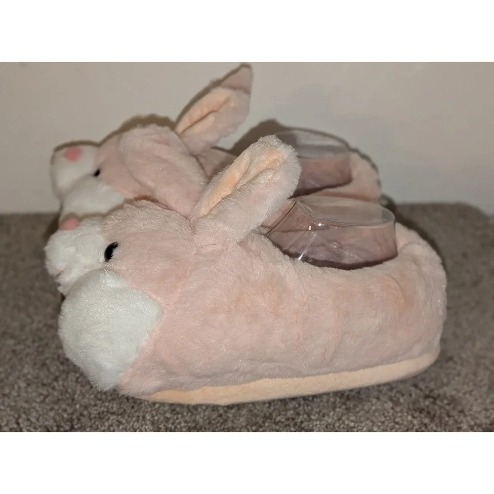 Bunny Slippers Plush Animal Slippers‎ Cute Rabbit Slippers Size 5-6 NEW
